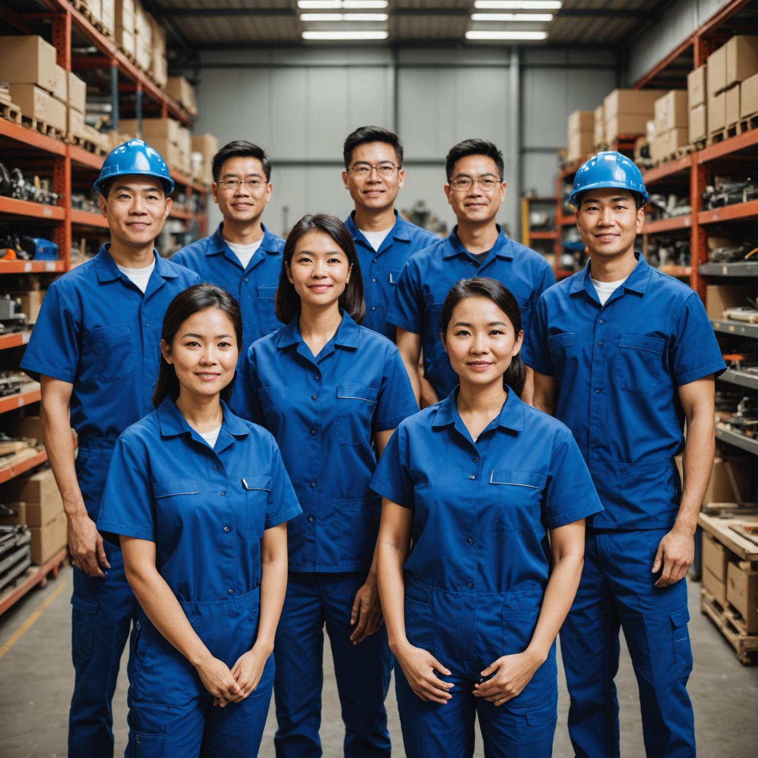 FlameGuard Technical Services team in their workshop facility